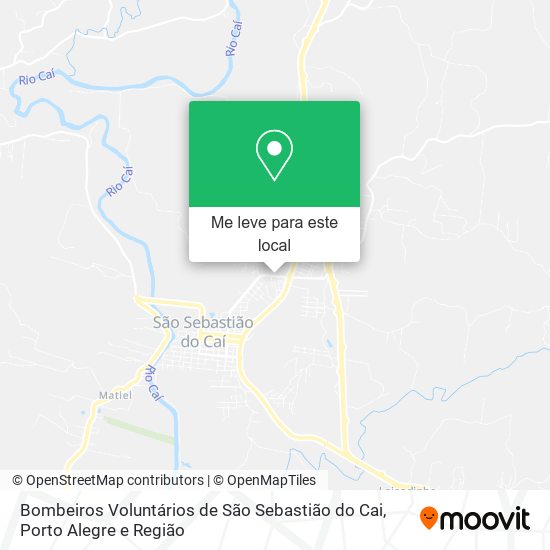 Bombeiros Voluntários de São Sebastião do Cai mapa