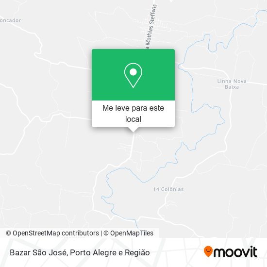 Bazar São José mapa