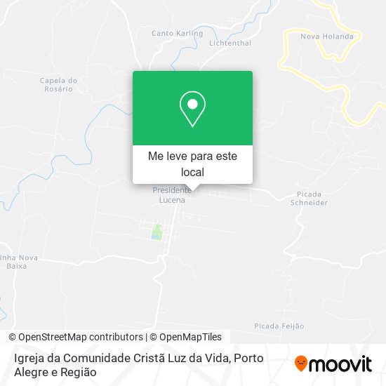Igreja da Comunidade Cristã Luz da Vida mapa