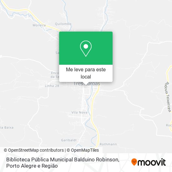 Biblioteca Pública Municipal Balduino Robinson mapa