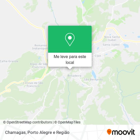 Chamagas mapa