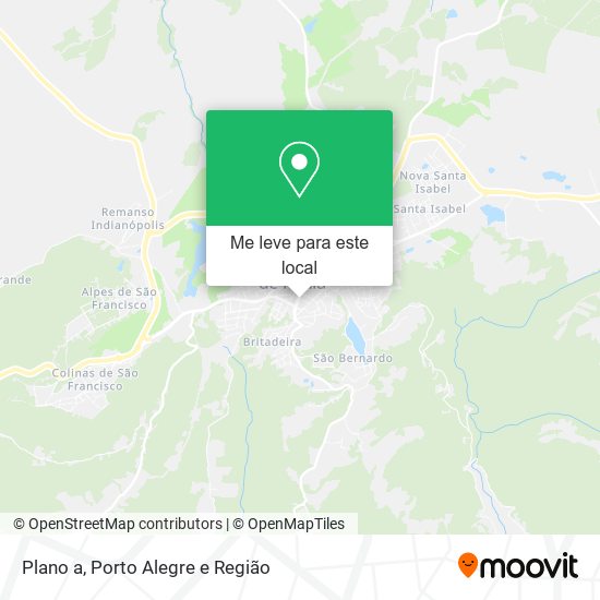 Plano a mapa