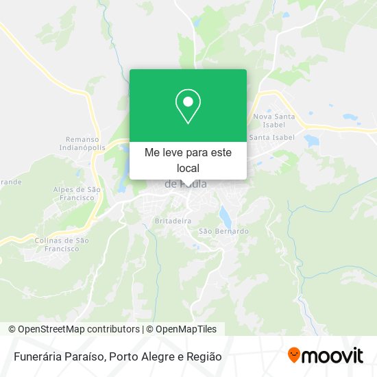 Funerária Paraíso mapa