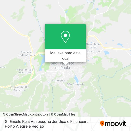 Gr Gisele Reis Assessoria Jurídica e Financeira mapa