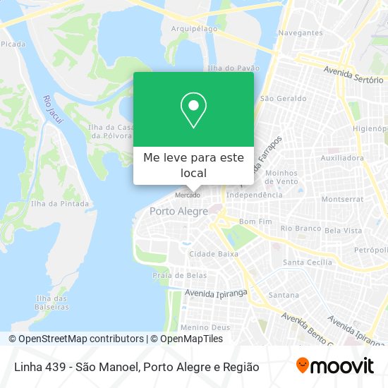 Linha 439 - São Manoel mapa