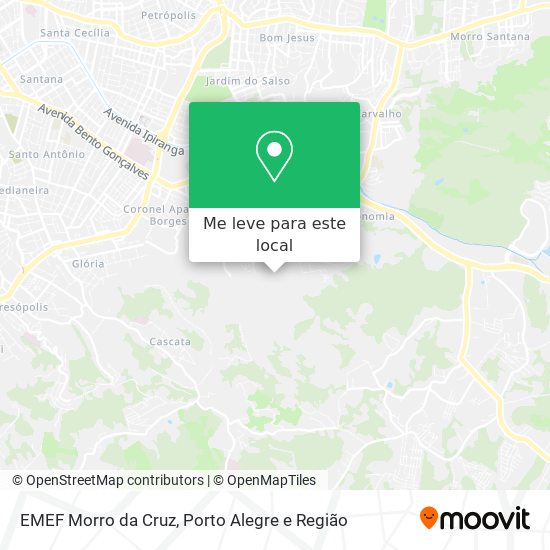 EMEF Morro da Cruz mapa