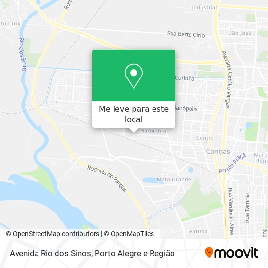 Avenida Rio dos Sinos mapa