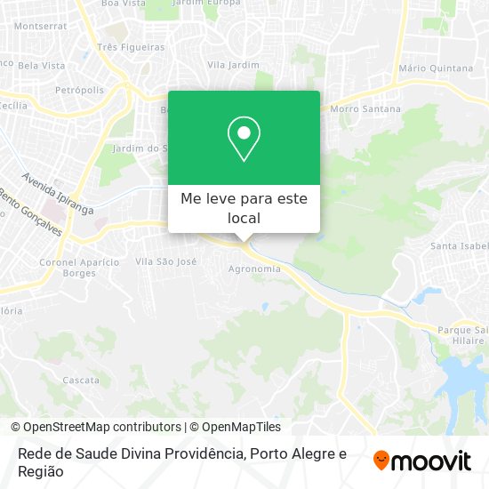 Rede de Saude Divina Providência mapa