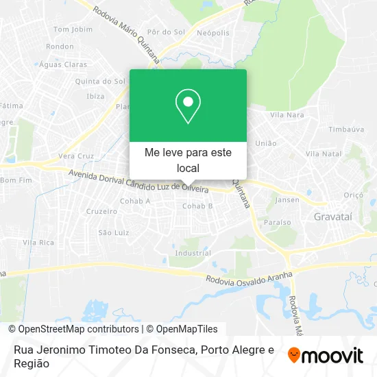 Rua Jeronimo Timoteo Da Fonseca mapa