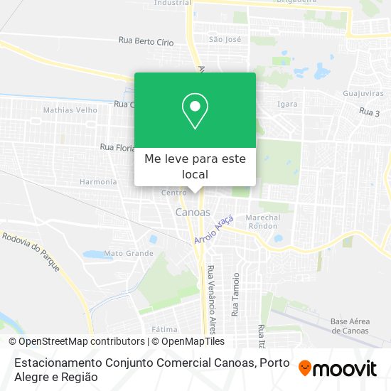 Estacionamento Conjunto Comercial Canoas mapa
