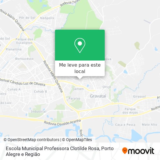 Escola Municipal Professora Clotilde Rosa mapa
