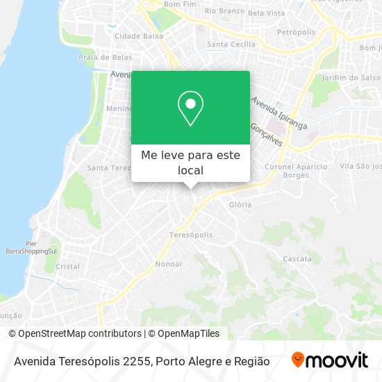 Avenida Teresópolis 2255 mapa