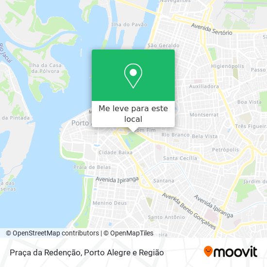Praça da Redenção mapa