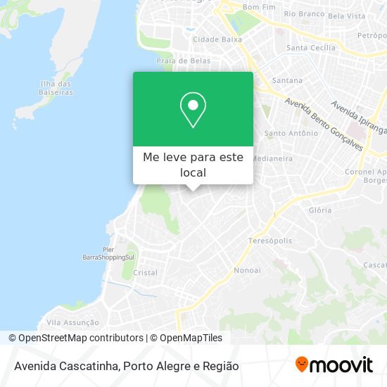 Avenida Cascatinha mapa