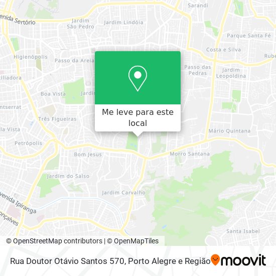 Rua Doutor Otávio Santos 570 mapa