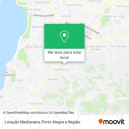 Lotação Medianeira mapa