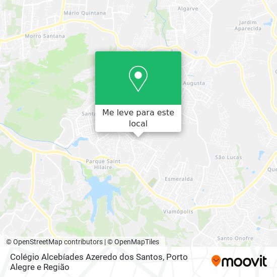 Colégio Alcebíades Azeredo dos Santos mapa