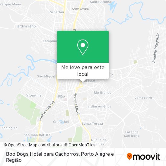 Boo Dogs Hotel para Cachorros mapa