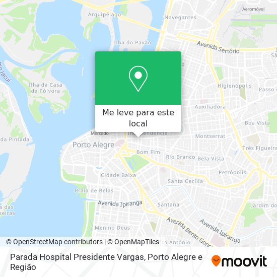 Parada Hospital Presidente Vargas mapa