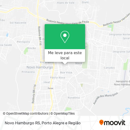 Novo Hamburgo RS mapa