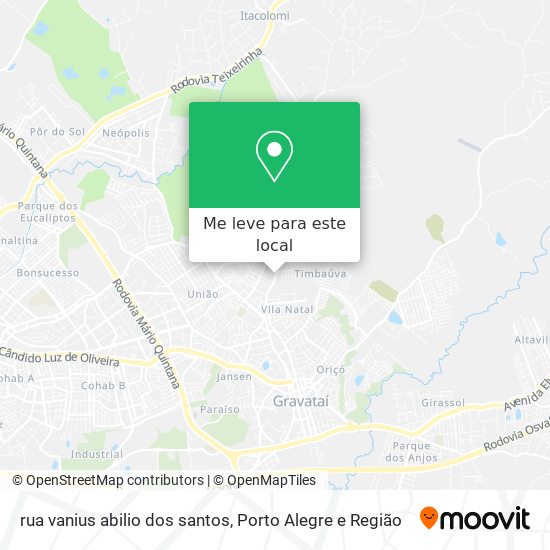 rua vanius abilio dos santos mapa