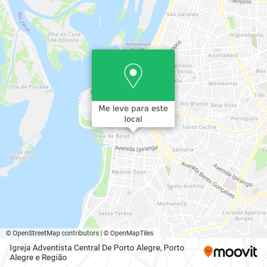 Igreja Adventista Central De Porto Alegre mapa