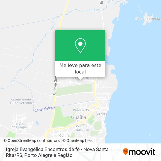 Igreja Evangélica Encontros de fé - Nova Santa Rita / RS mapa