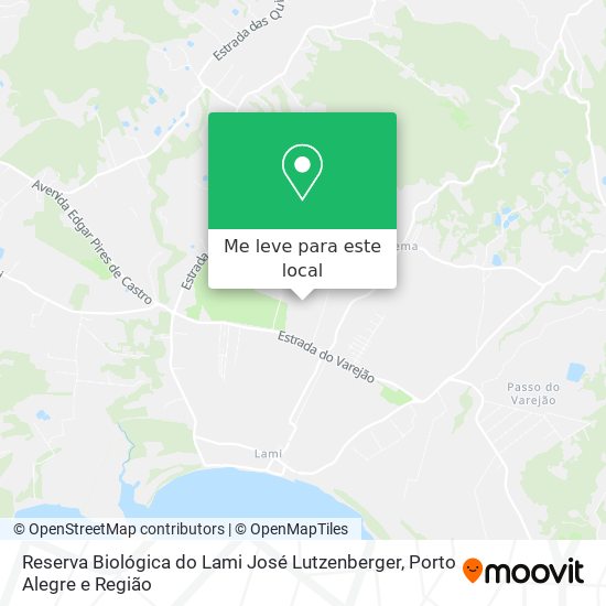 Reserva Biológica do Lami José Lutzenberger mapa