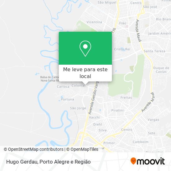 Hugo Gerdau mapa