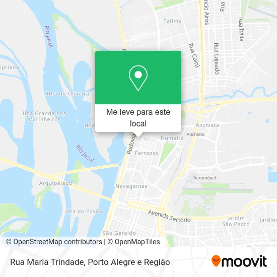 Rua Maria Trindade mapa