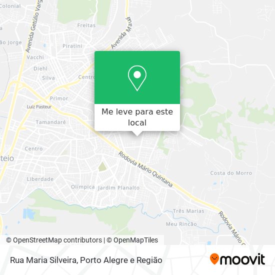 Rua Maria Silveira mapa