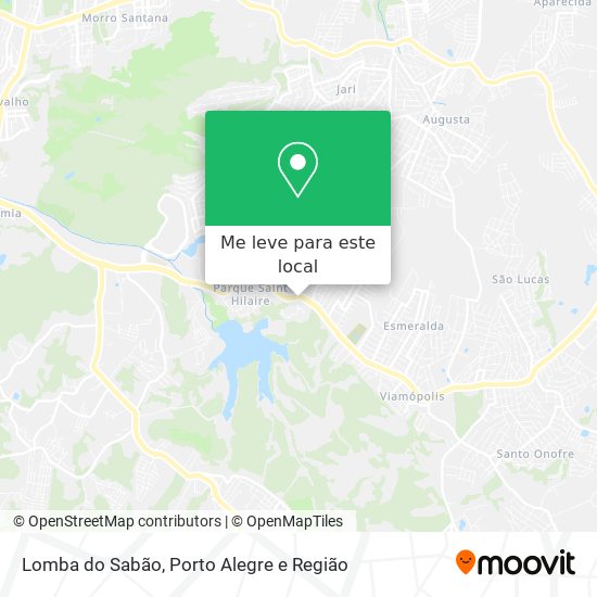 Lomba do Sabão mapa