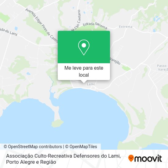 Associação Culto-Recreativa Defensores do Lami mapa