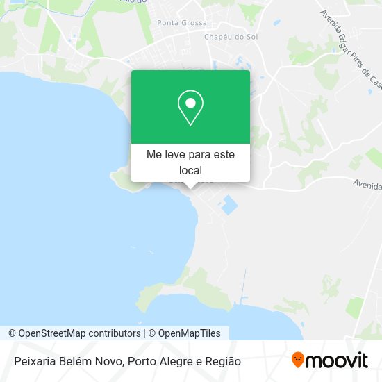 Peixaria Belém Novo mapa