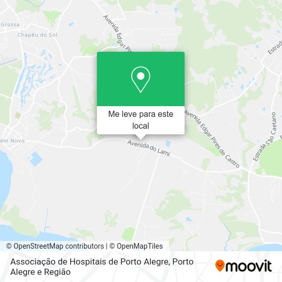 Associação de Hospitais de Porto Alegre mapa