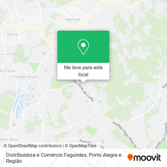 Distribuidora e Comércio Fagundes mapa