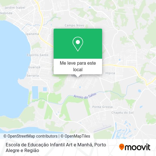 Escola de Educação Infantil Art e Manhã mapa
