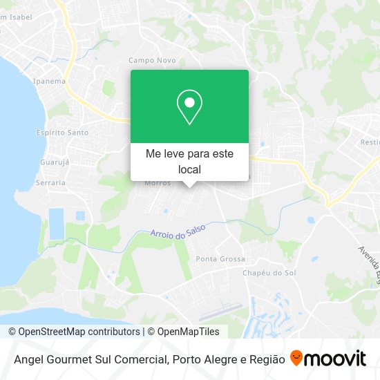 Angel Gourmet Sul Comercial mapa