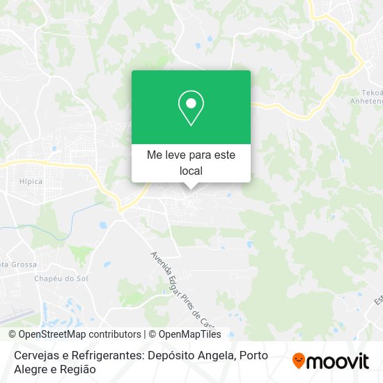 Cervejas e Refrigerantes: Depósito Angela mapa