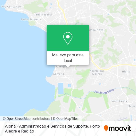 Aloha - Administração e Servicos de Suporte mapa