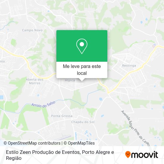 Estilo Zeen Produção de Eventos mapa