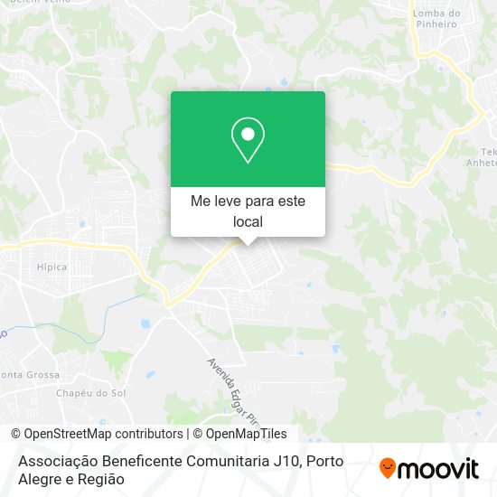 Associação Beneficente Comunitaria J10 mapa