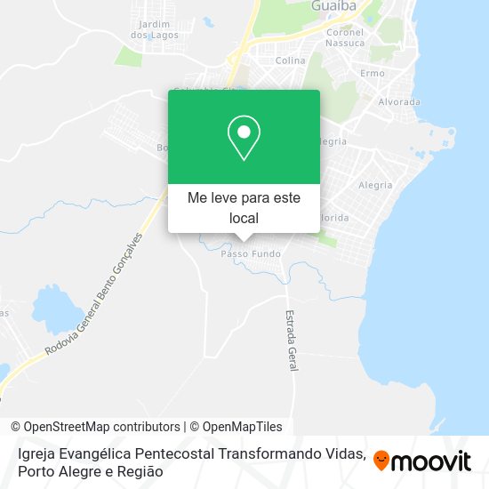Igreja Evangélica Pentecostal Transformando Vidas mapa