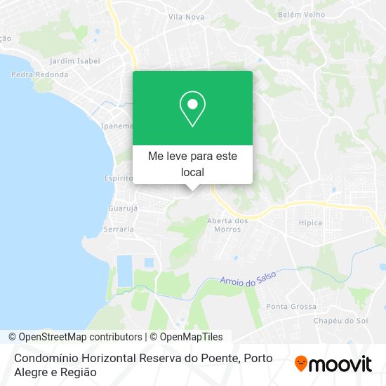 Condomínio Horizontal Reserva do Poente mapa