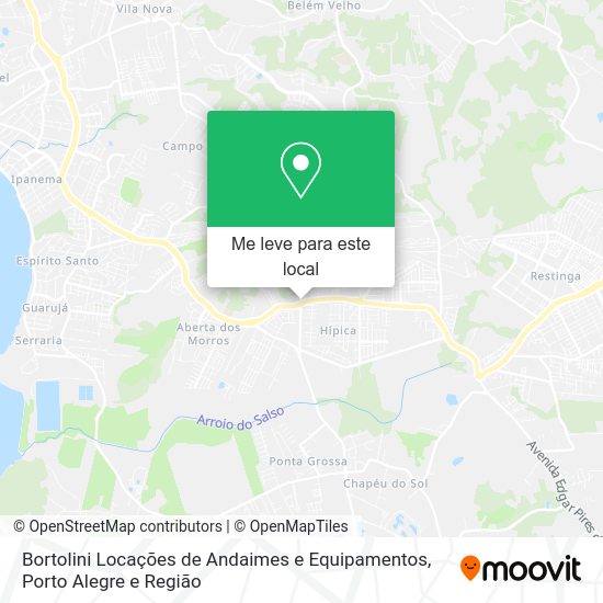 Bortolini Locações de Andaimes e Equipamentos mapa