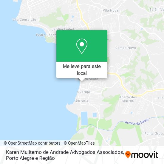 Karen Muliterno de Andrade Advogados Associados mapa