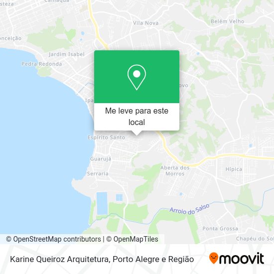 Karine Queiroz Arquitetura mapa