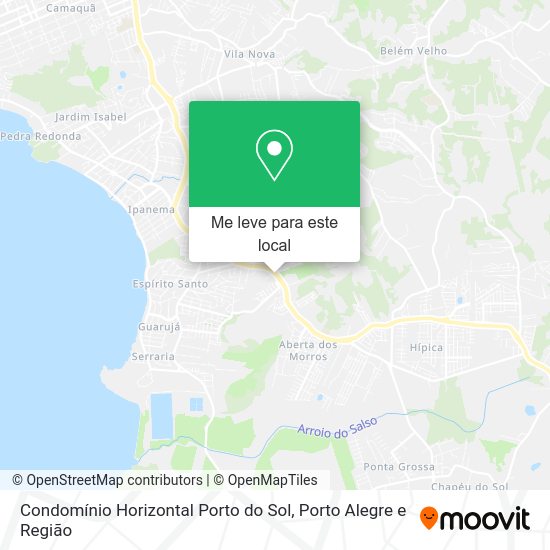Condomínio Horizontal Porto do Sol mapa