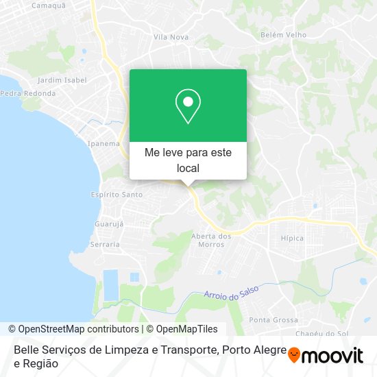 Belle Serviços de Limpeza e Transporte mapa