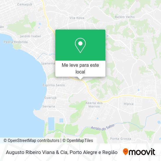 Augusto Ribeiro Viana & Cia mapa